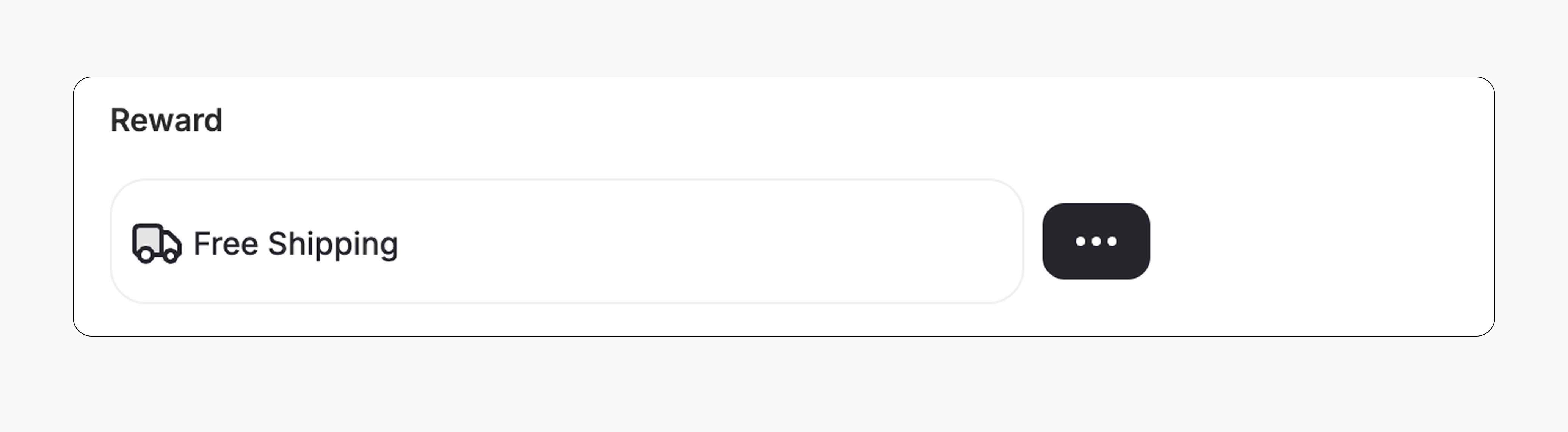 Free shipping reward setup