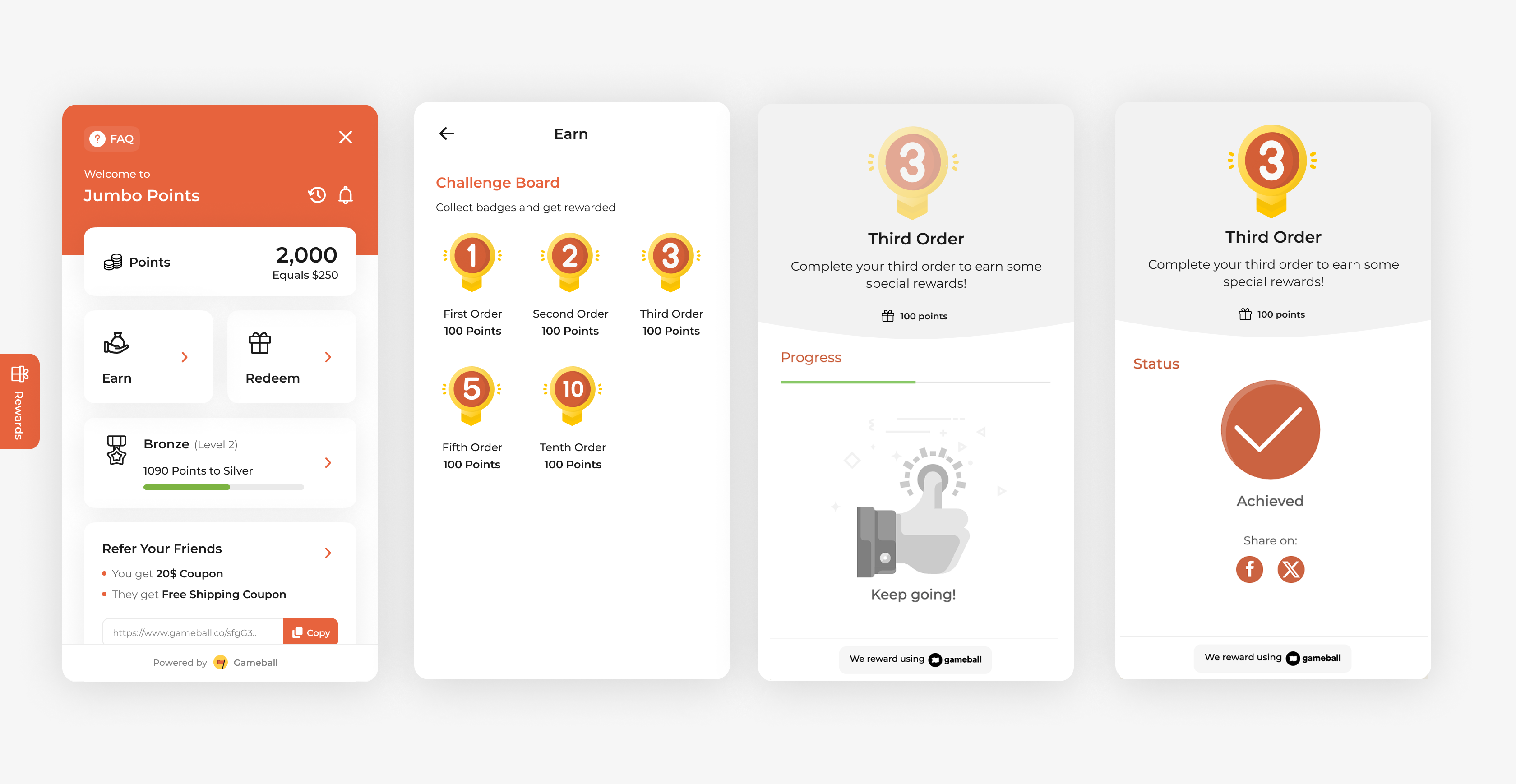 Third order campaign widget