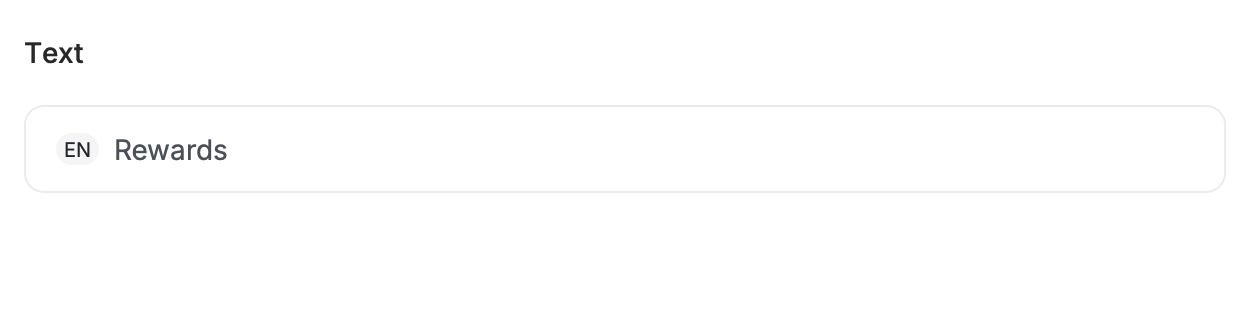 Launcher text customization field