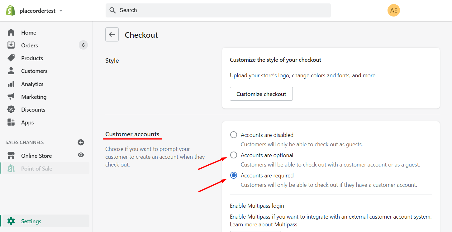 How Do I Enable Customer Account Creation on Shopify? - Gameball Docs