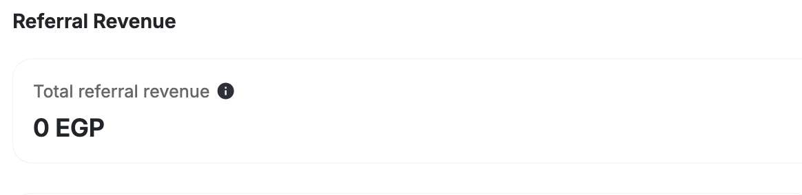 Total referral revenue