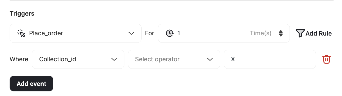 Collection ID trigger