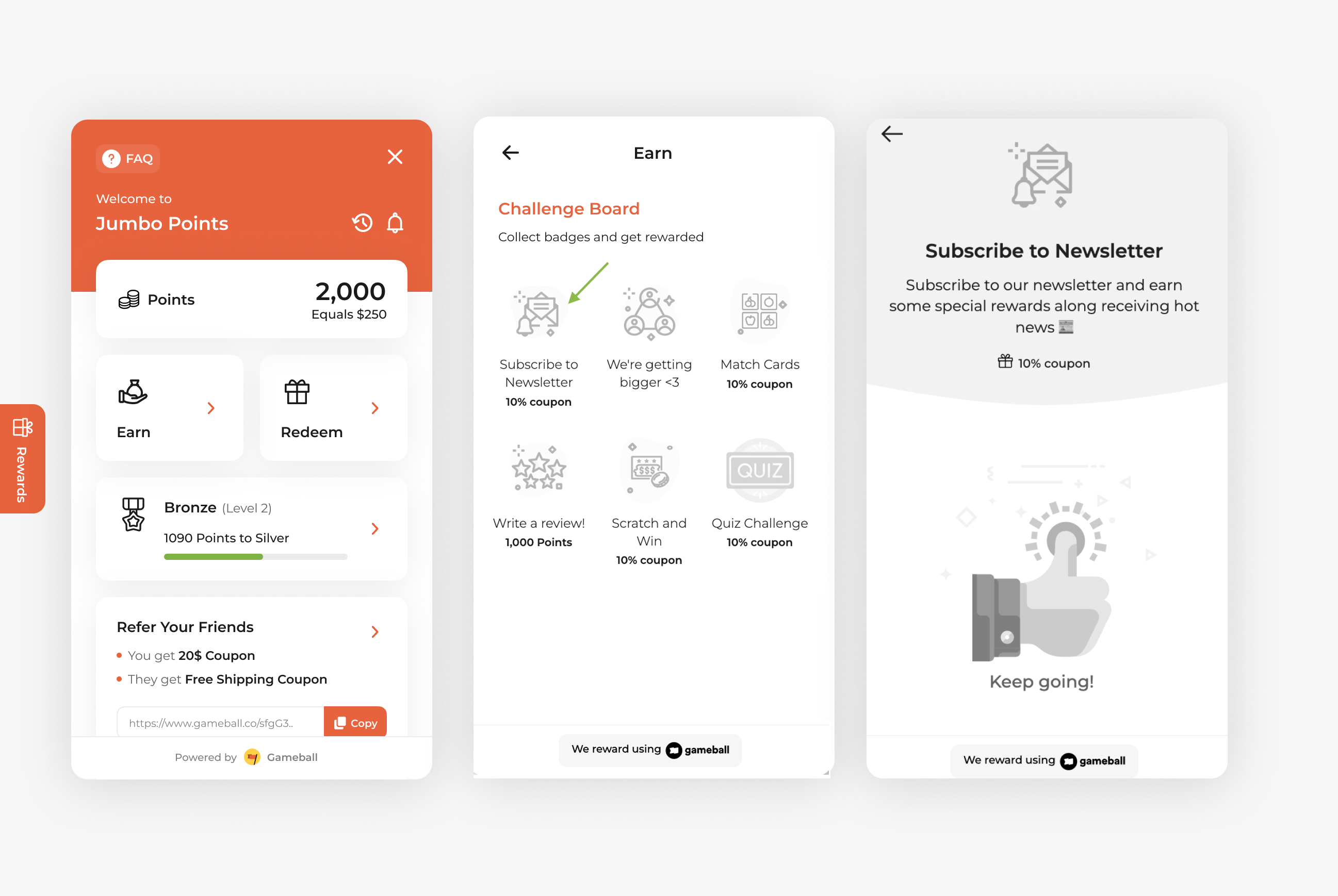 Subscribe to newsletter widget