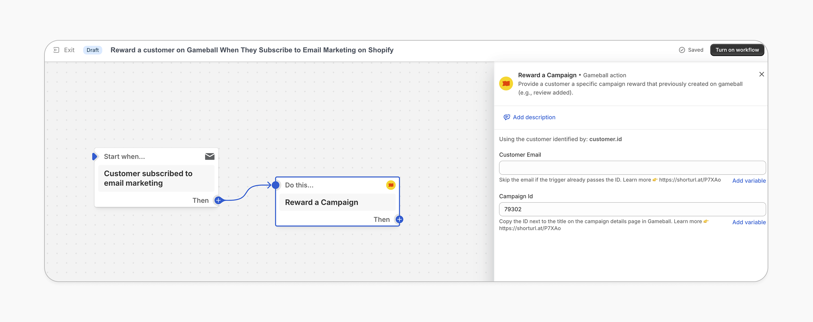 Shopify Flow workflow setup