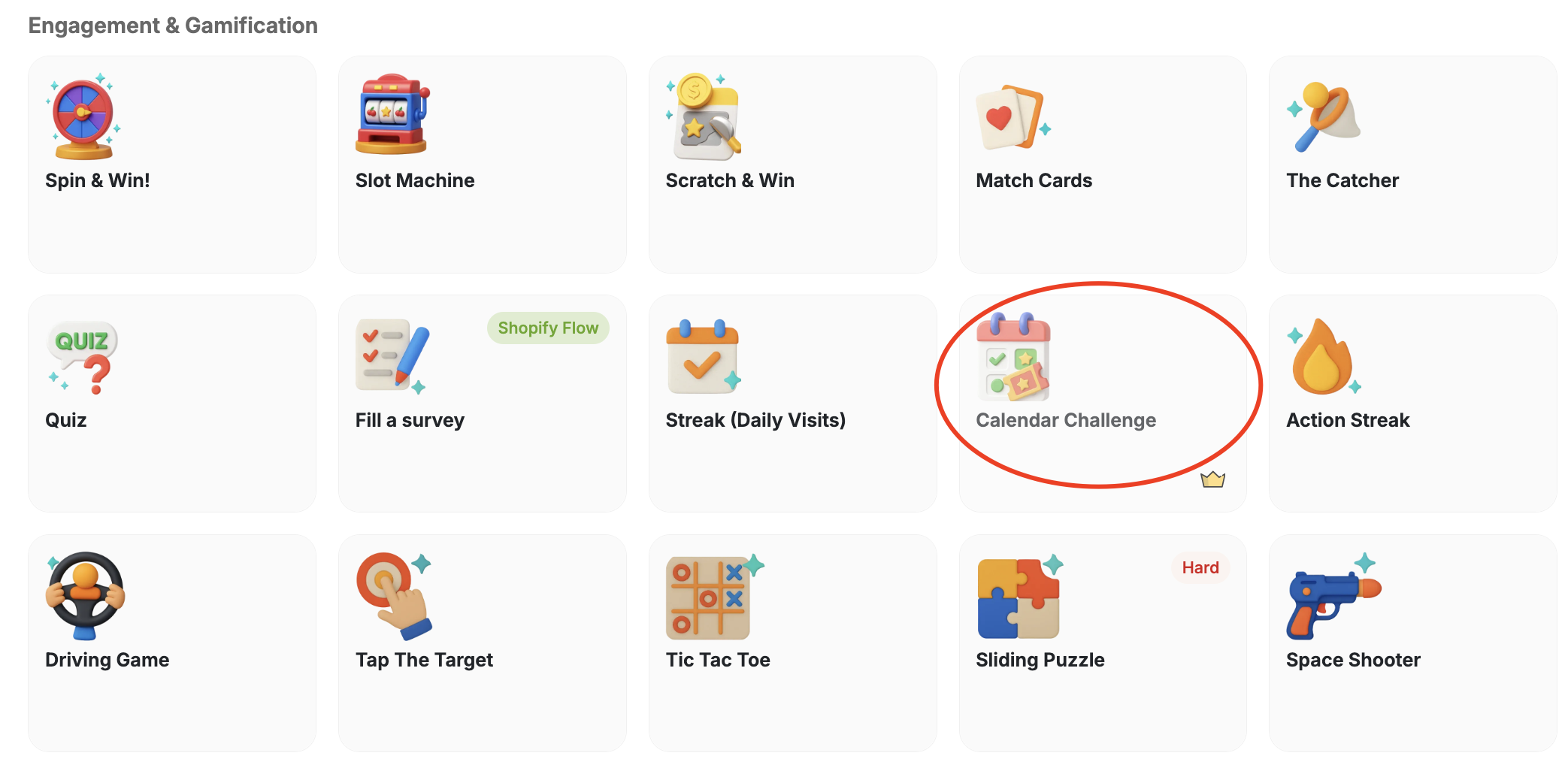 Select calendar campaign template