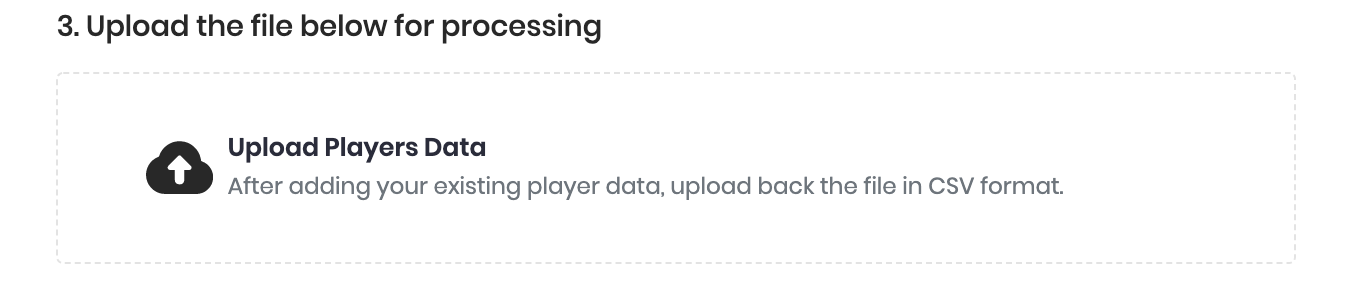 Upload CSV for Points