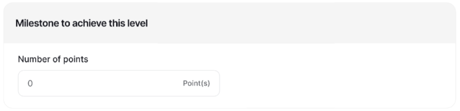 Tier Milestone Settings