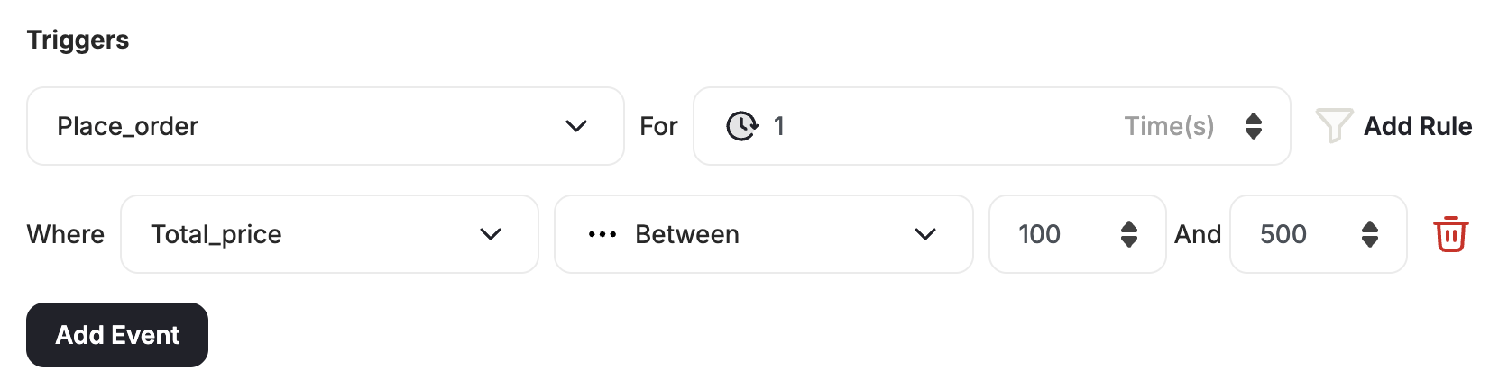 Between operator use case example