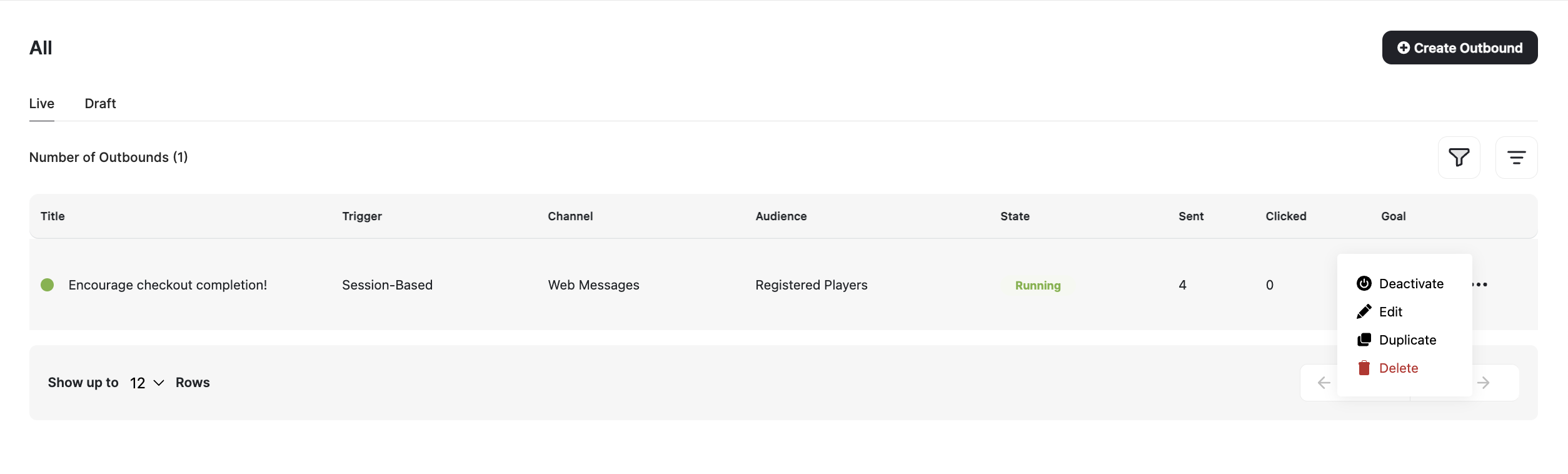Deactivating or deleting email campaigns