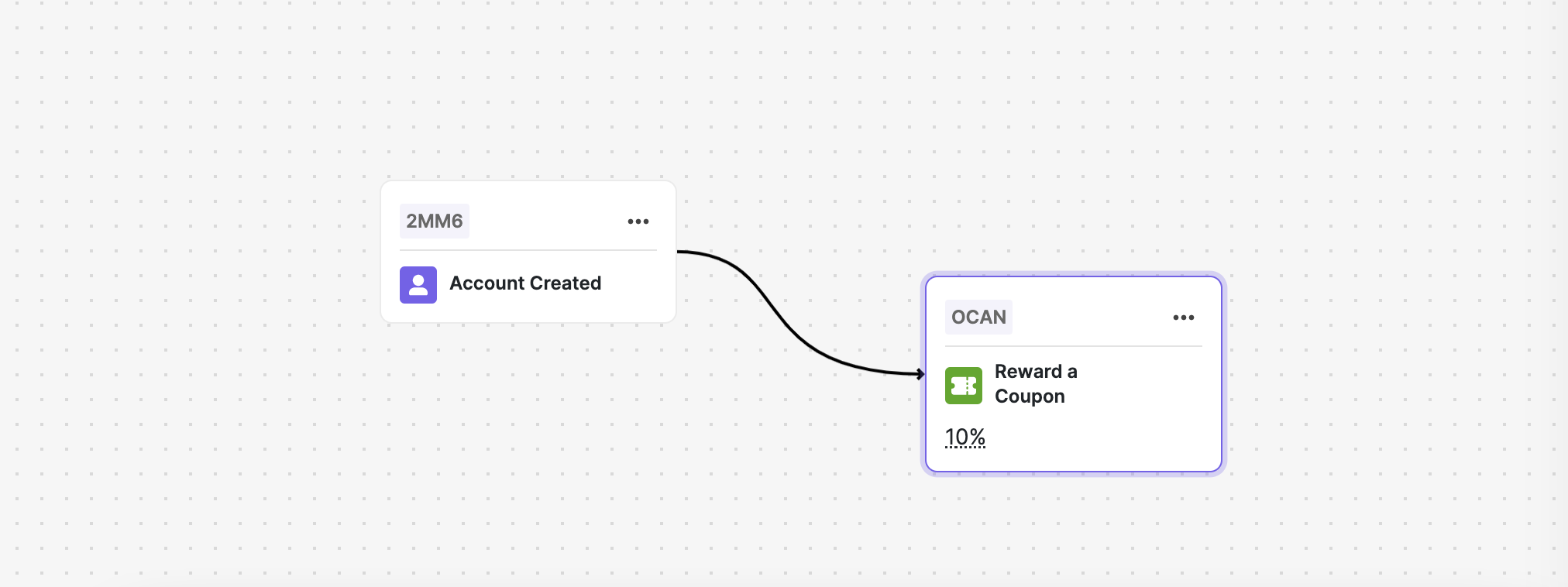 Account Created trigger configuration