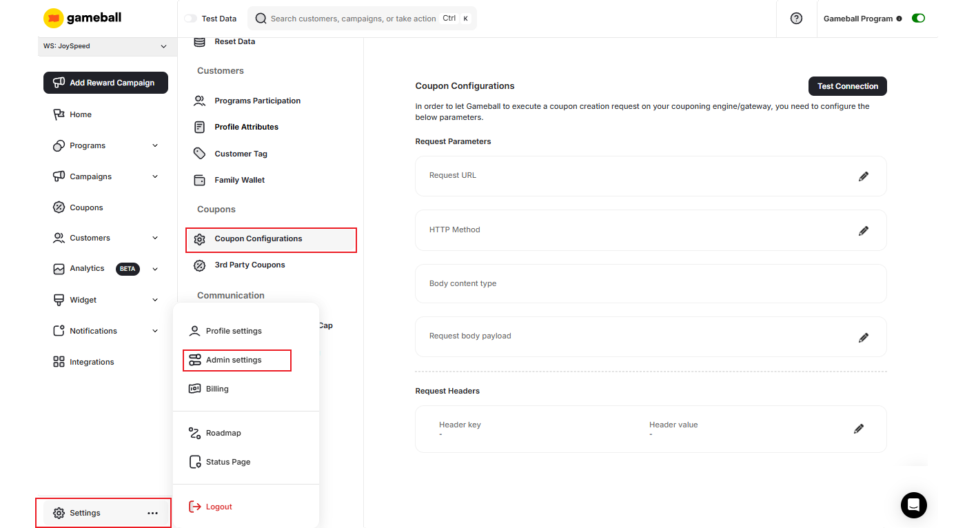 Coupon Configurations