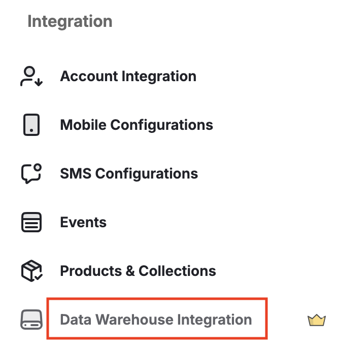 Data Warehouse Integration