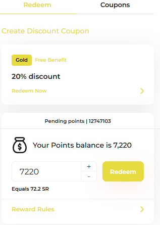 Old lifetime tier coupon display