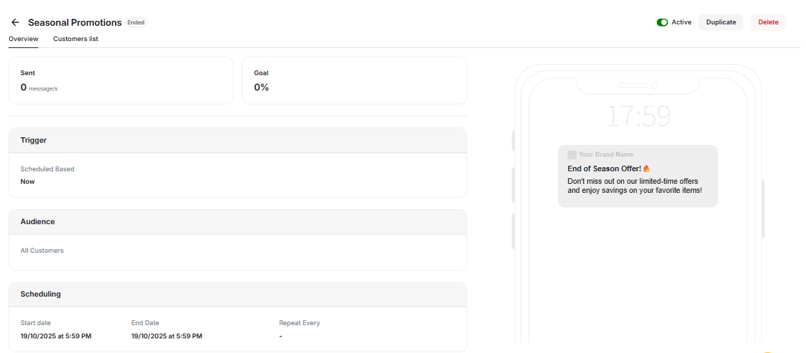 Push notifications clicked tracking removed