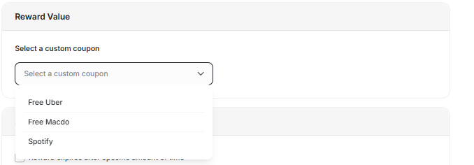 Third-party coupons display name