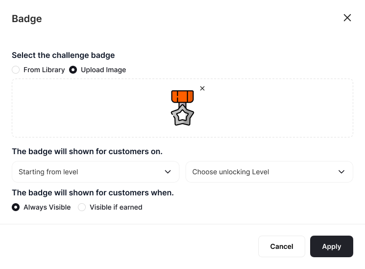 Badge unlocking process