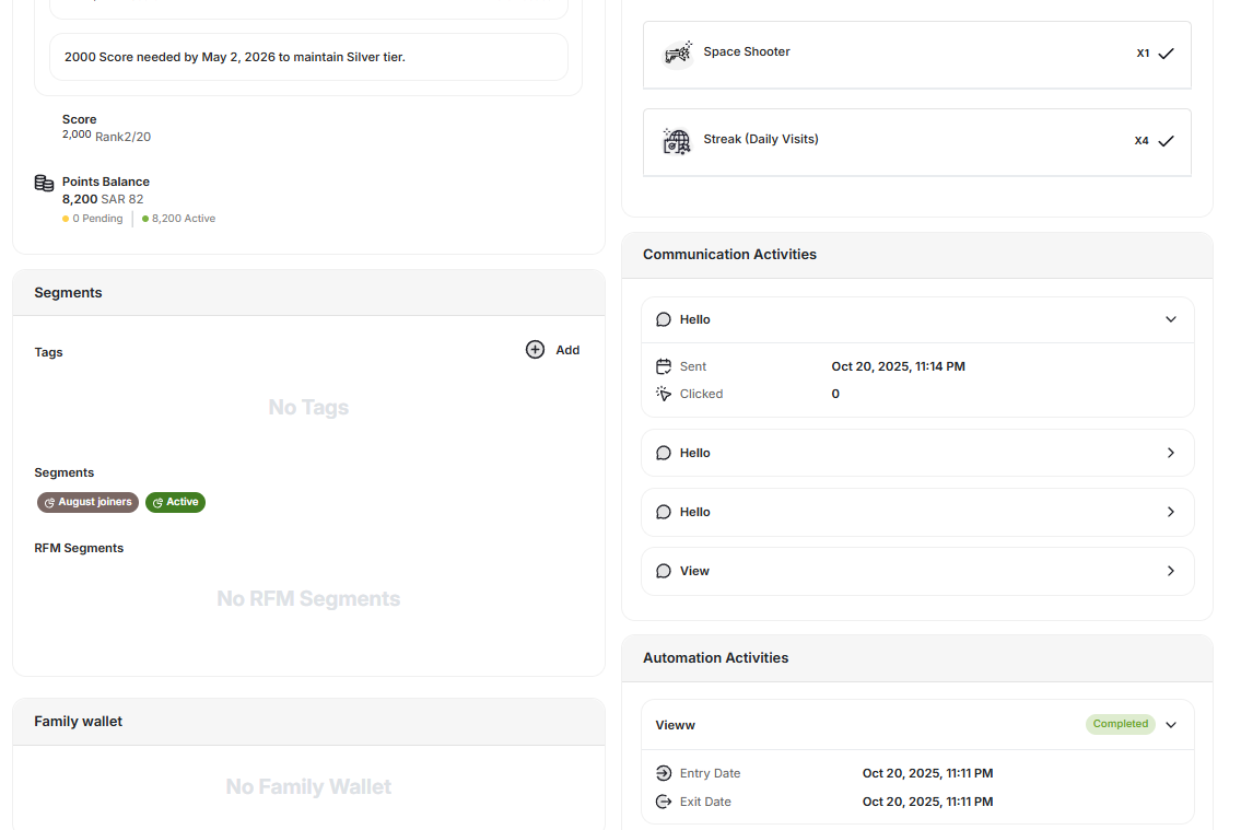 Redesigned customer communication activities
