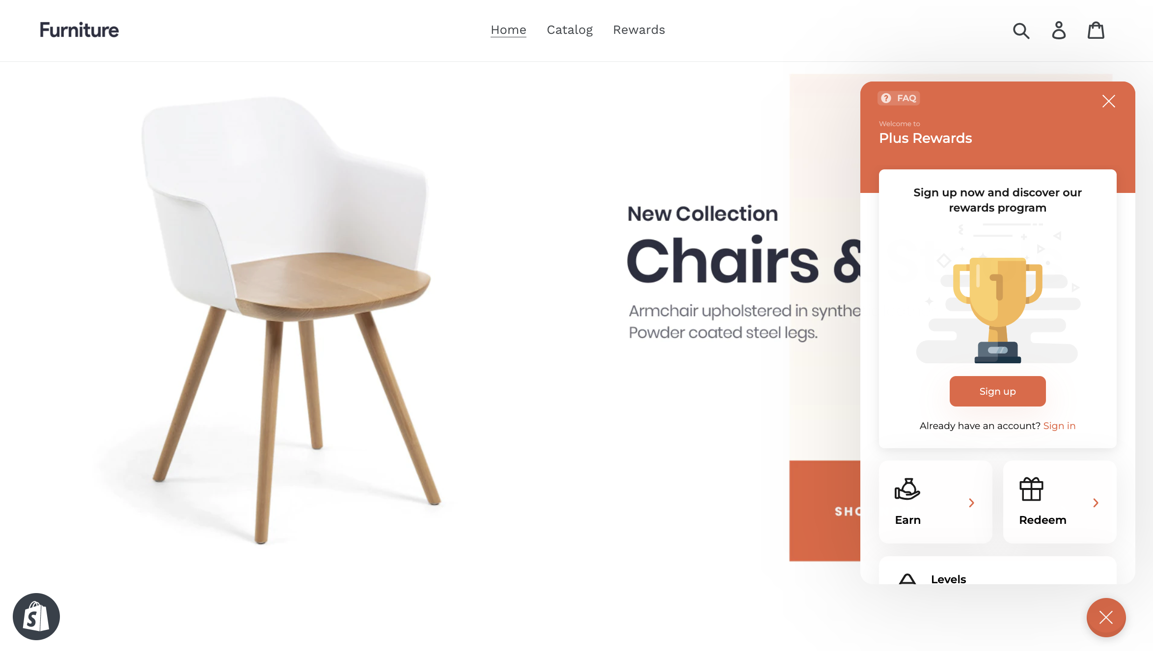 Guest widget preview example