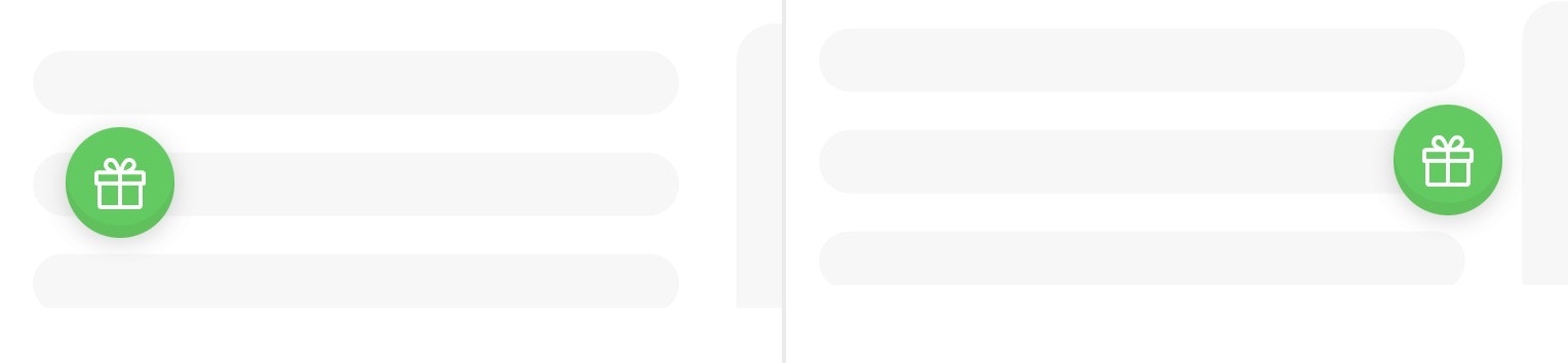 Launcher direction options left and right