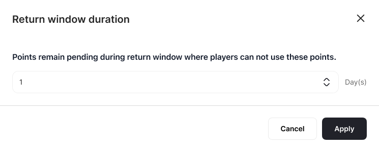 Return Window Duration