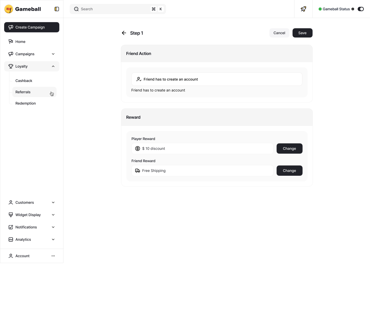 Multi-Step Configuration