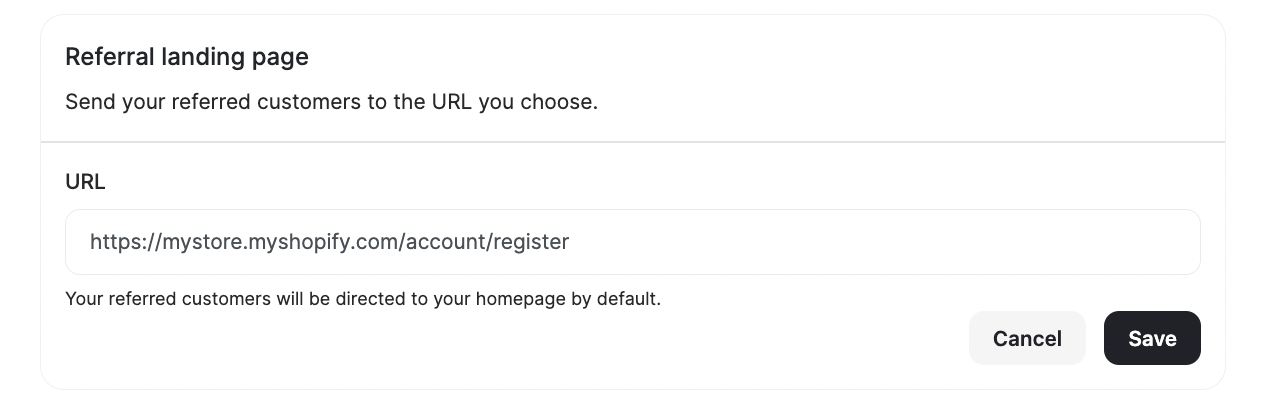 Referral Landing Page