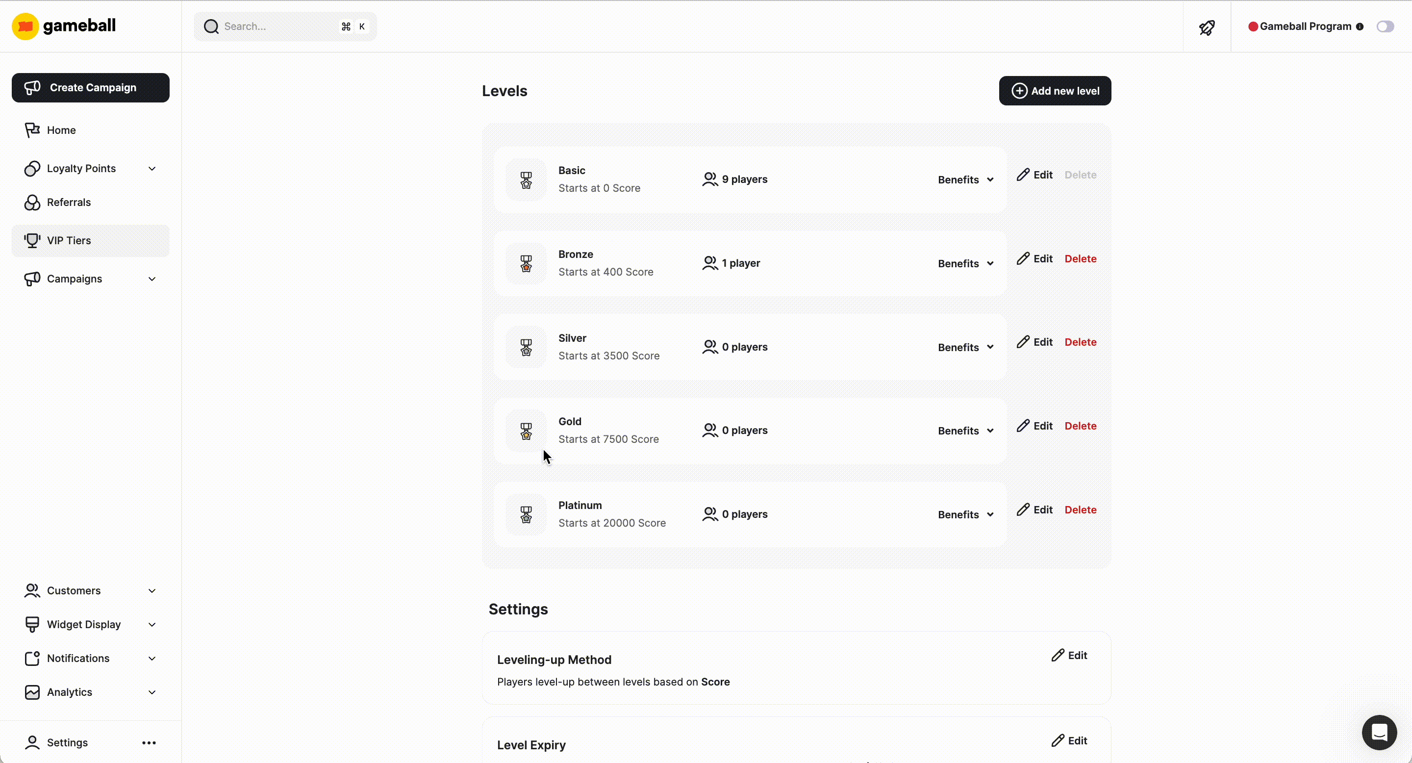 Configure Tier Expiry