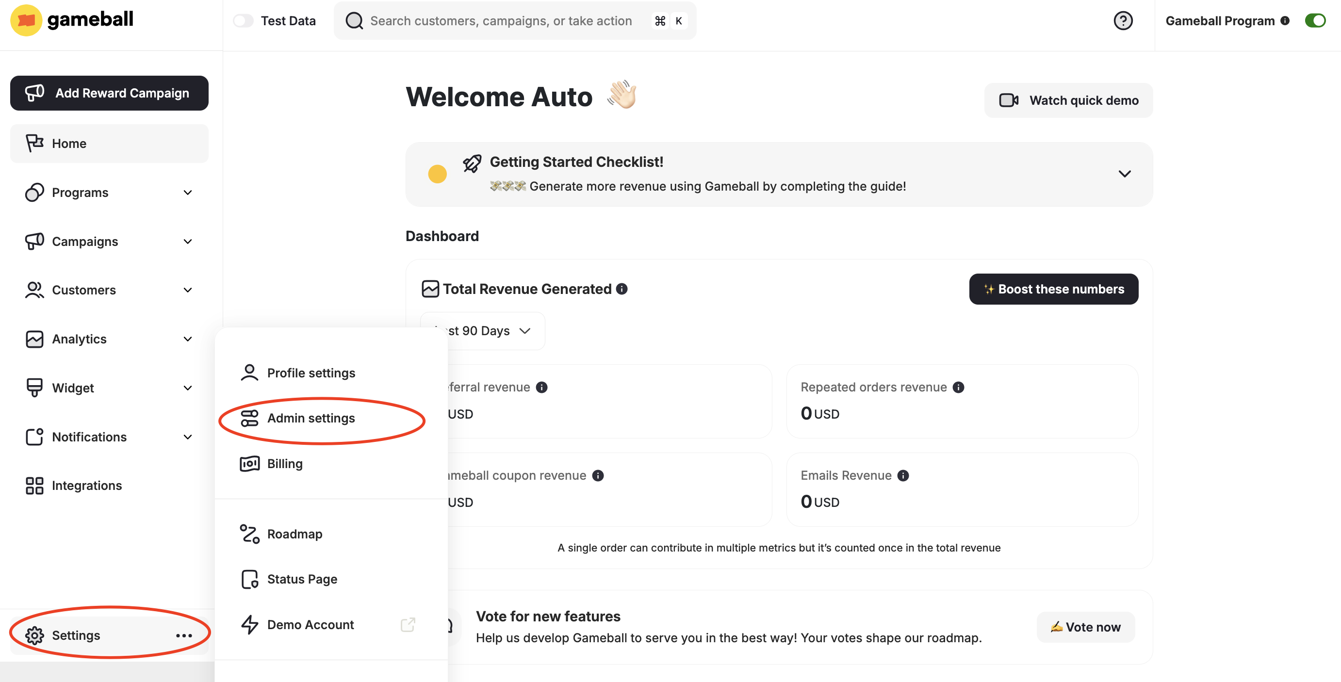 Products and Collections Menu