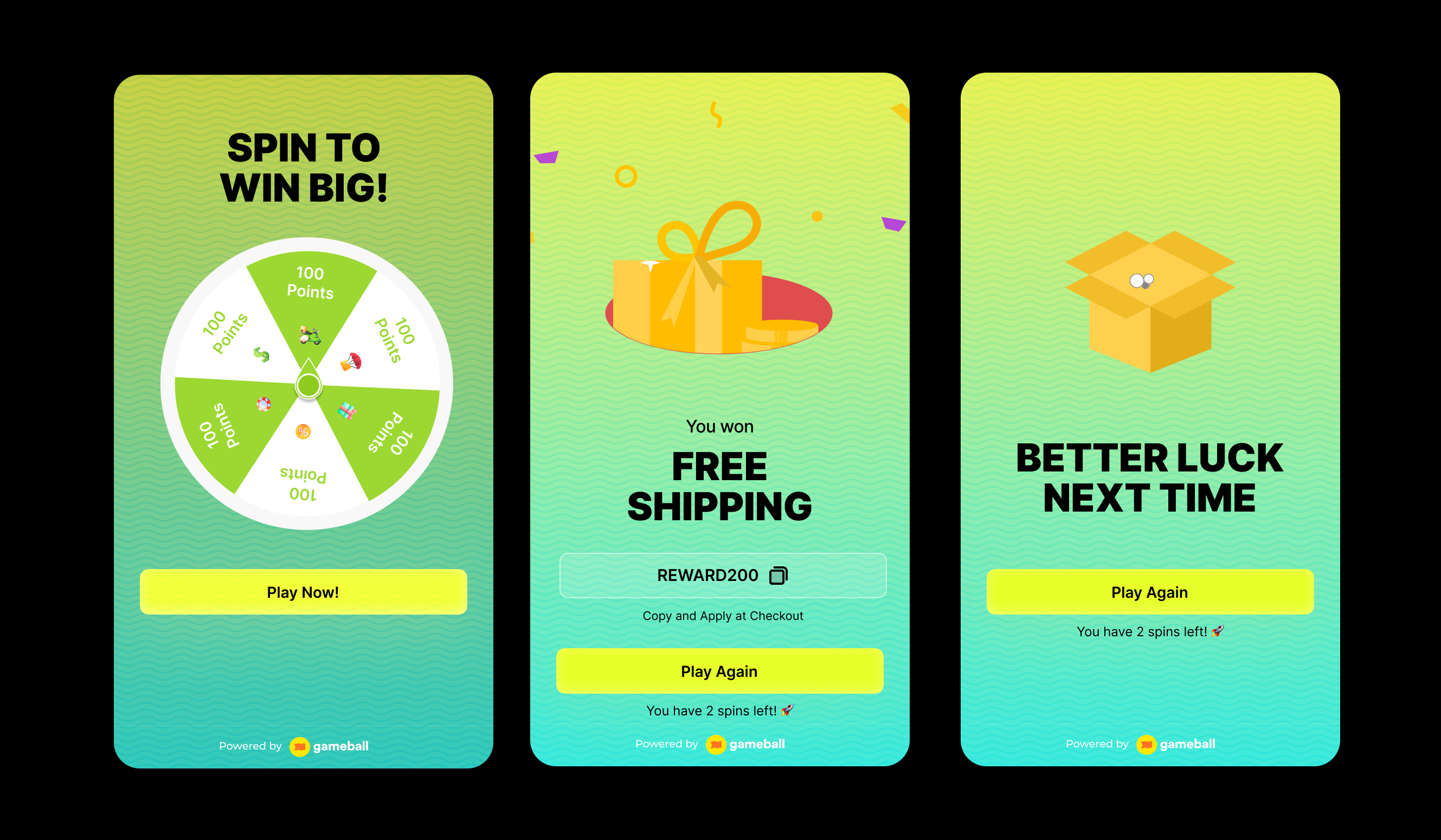 Spin the wheel preview