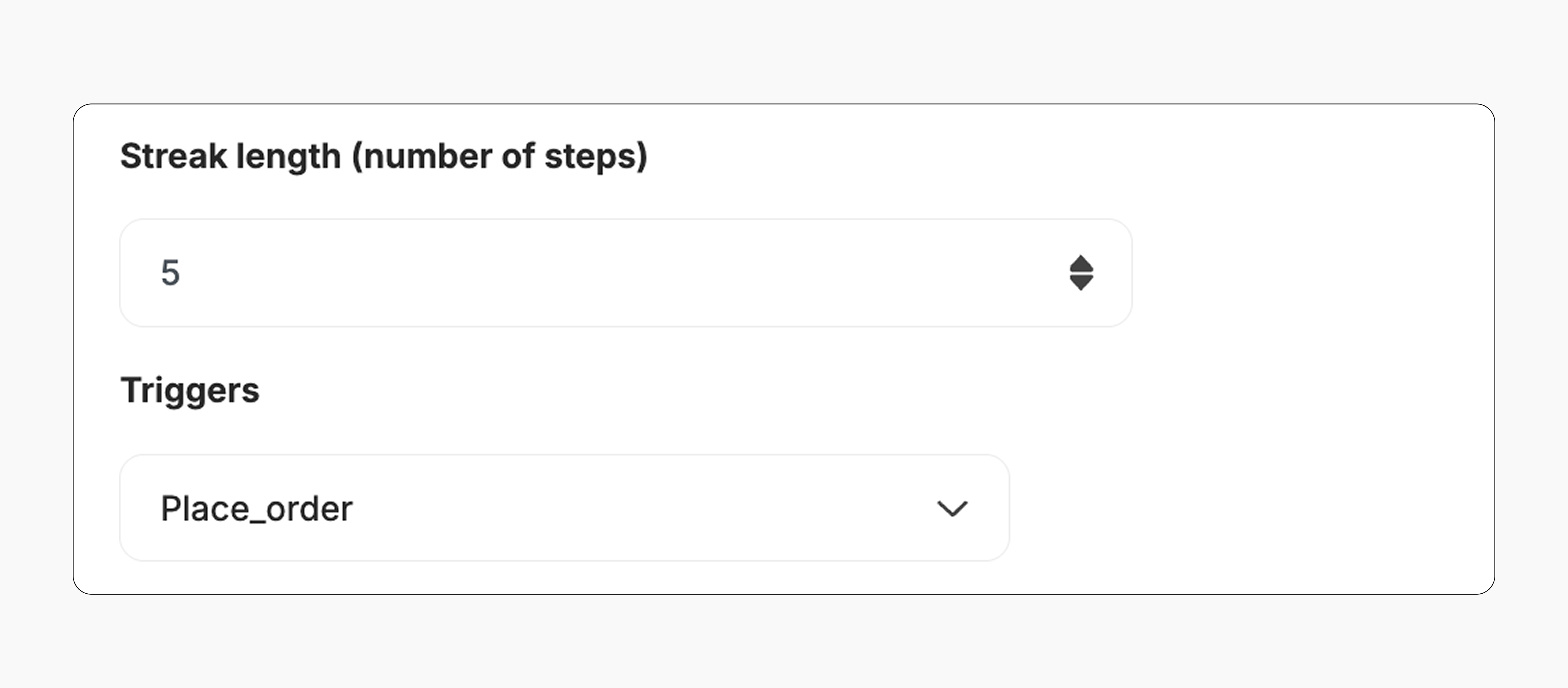 Stamps trigger configuration