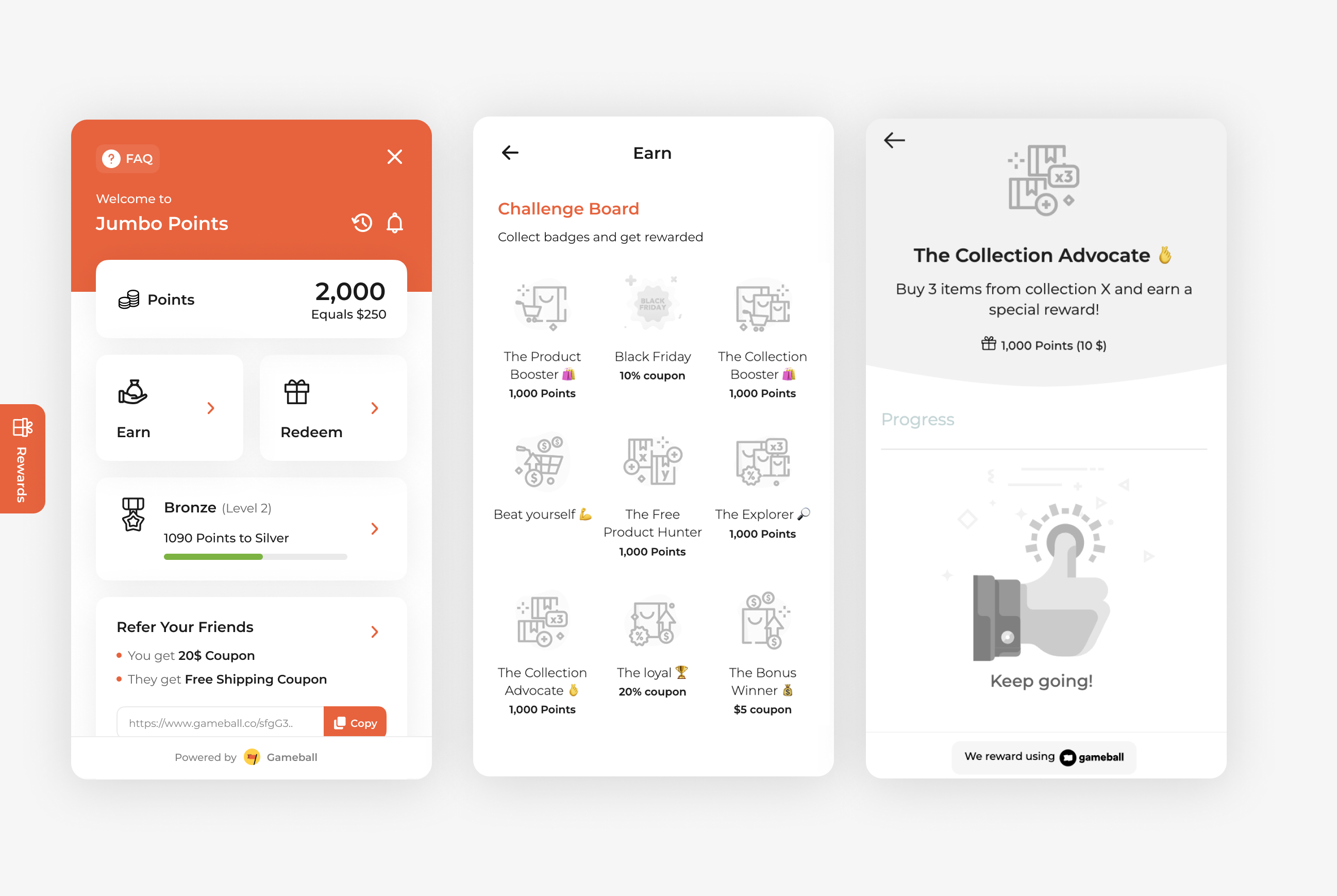 Buy 3 items from a specific collection campaign widget