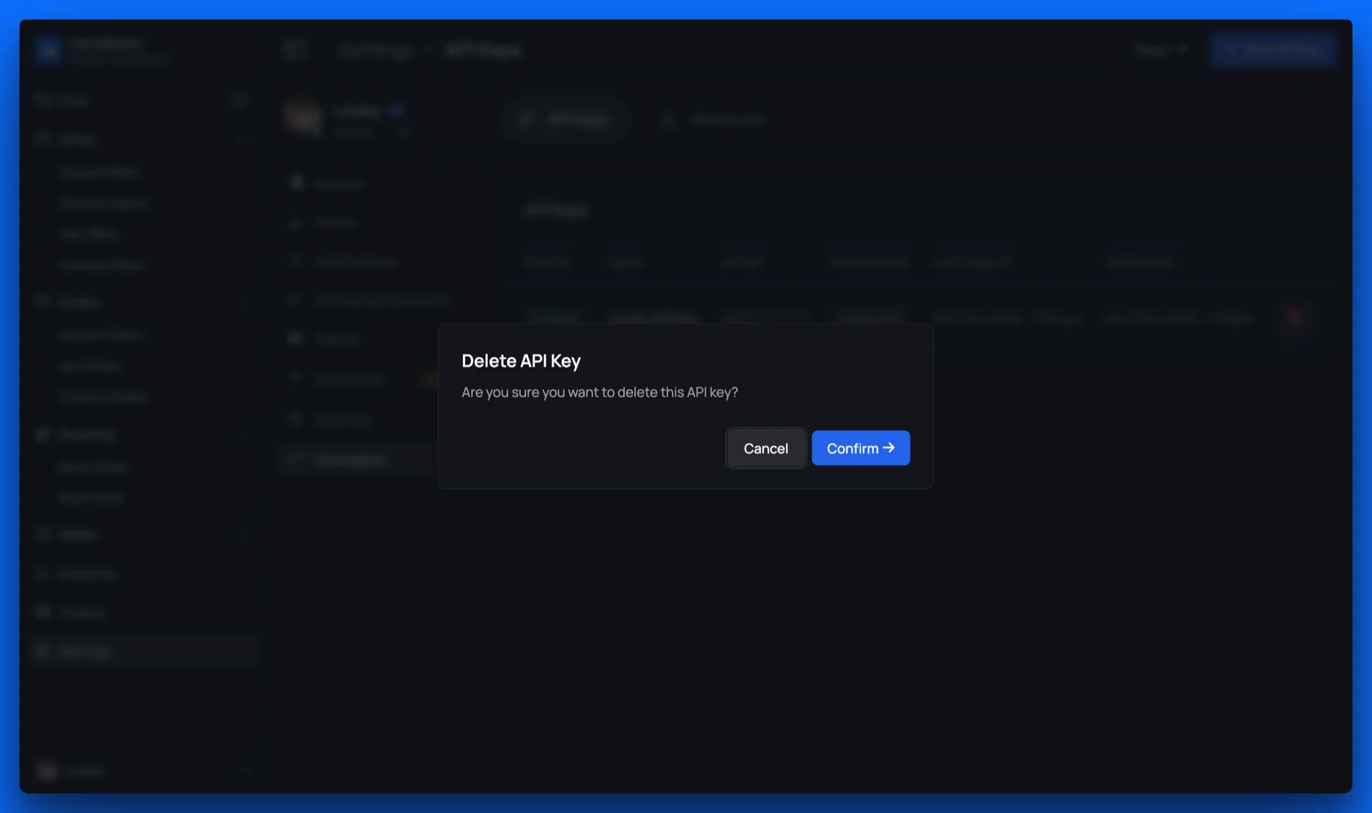 Delete API Key