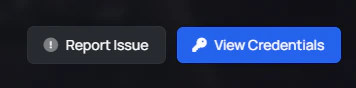 Client Report option above Account Credentials