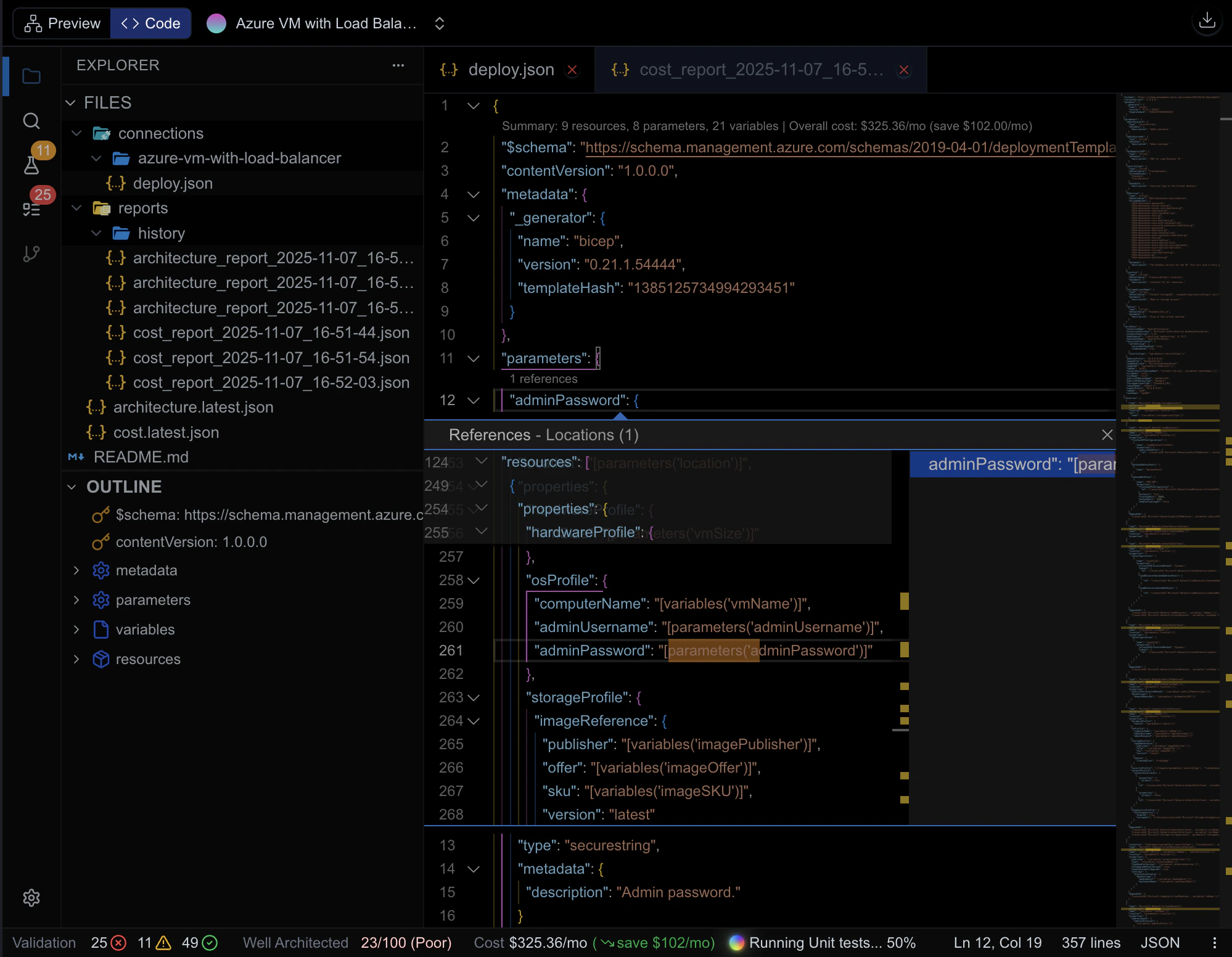 Custom layout diagram