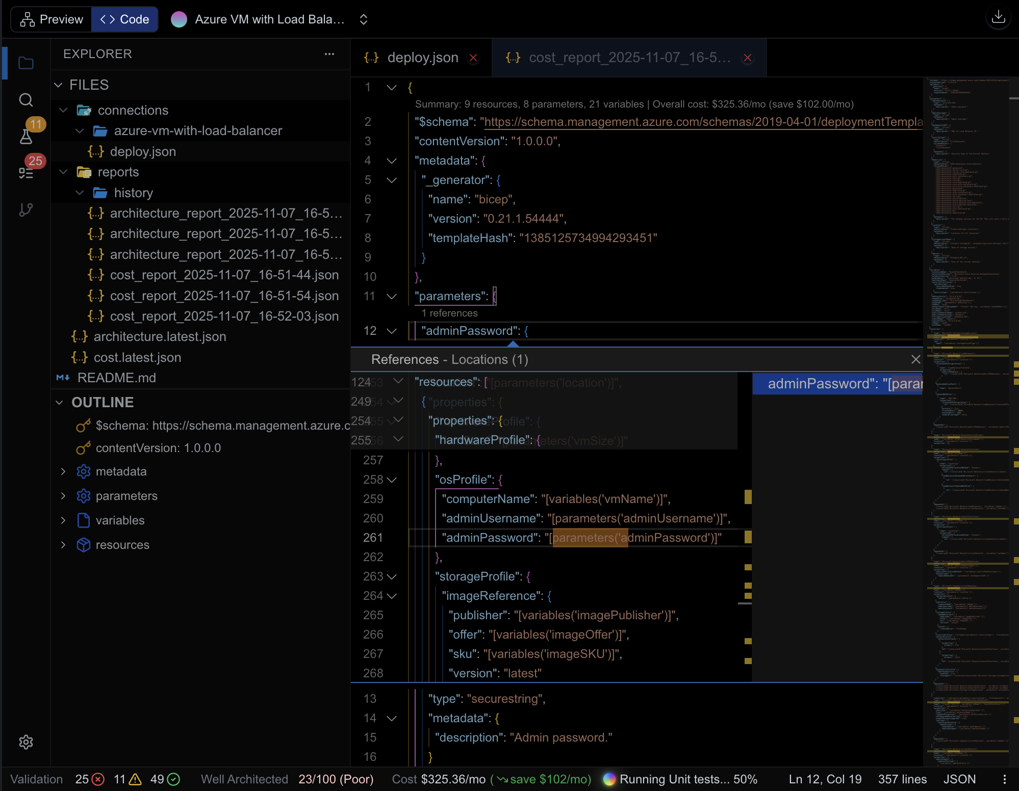 Custom layout diagram