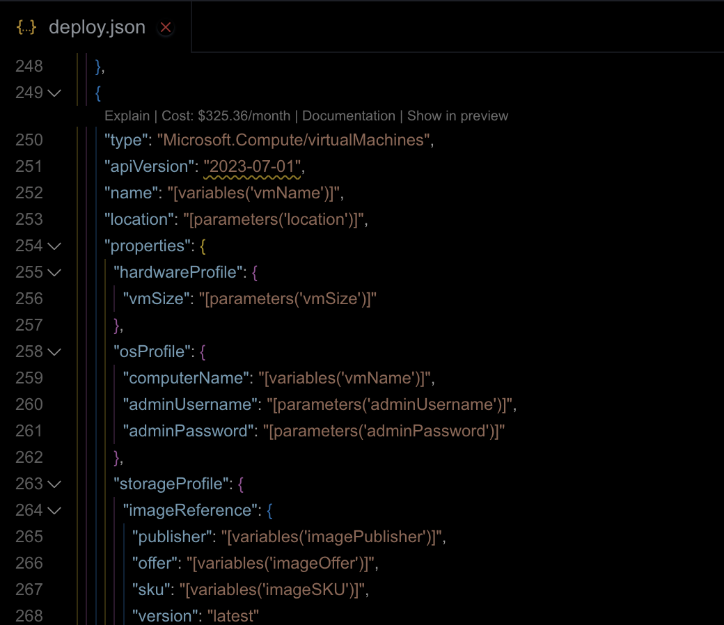 Single resource group diagram