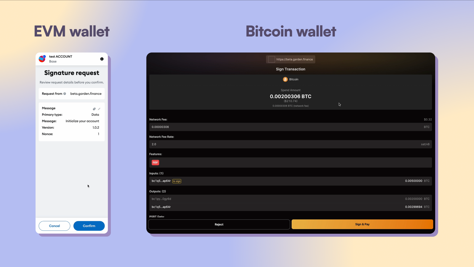 Approve transactions