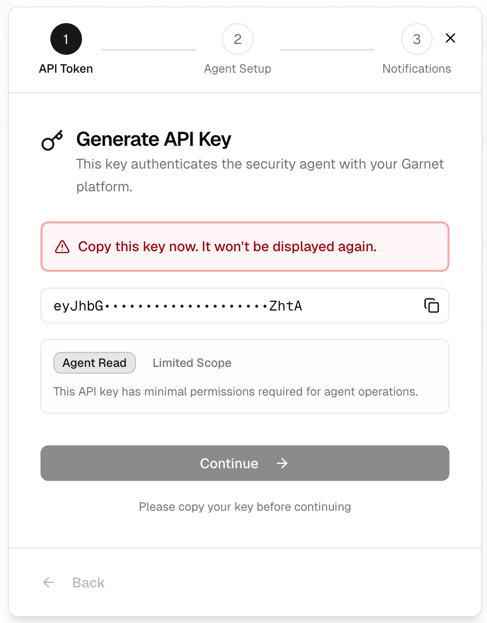 GitHub Actions secrets configuration