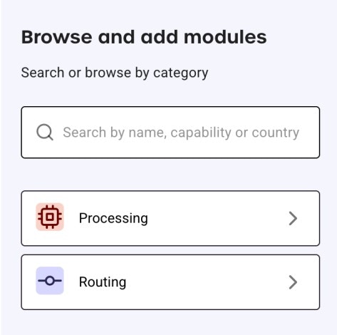 Browse and add modules