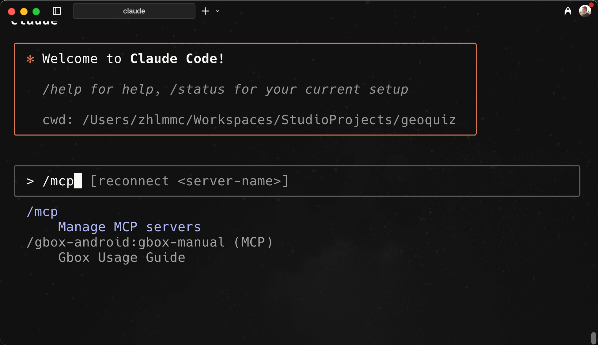 Claude Code Interface 1