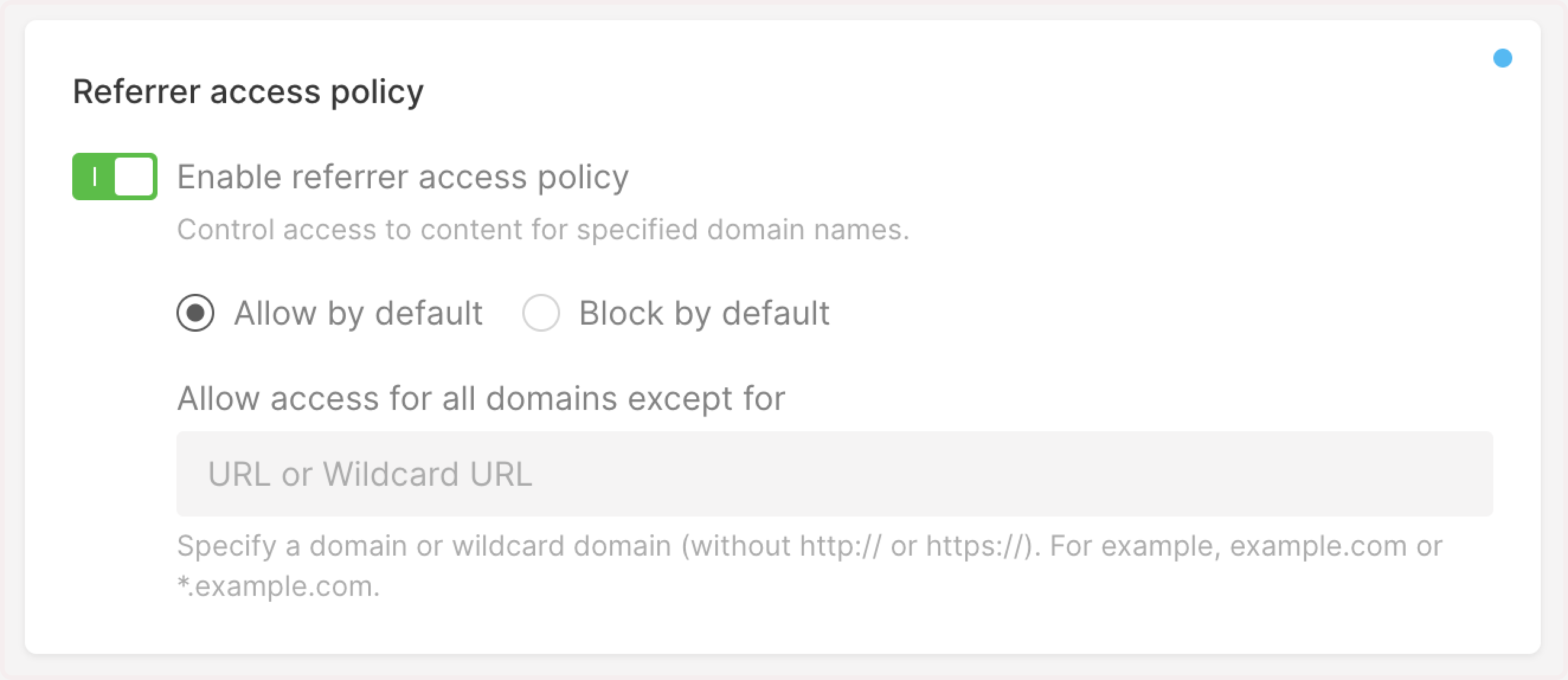 Allow referrer policy