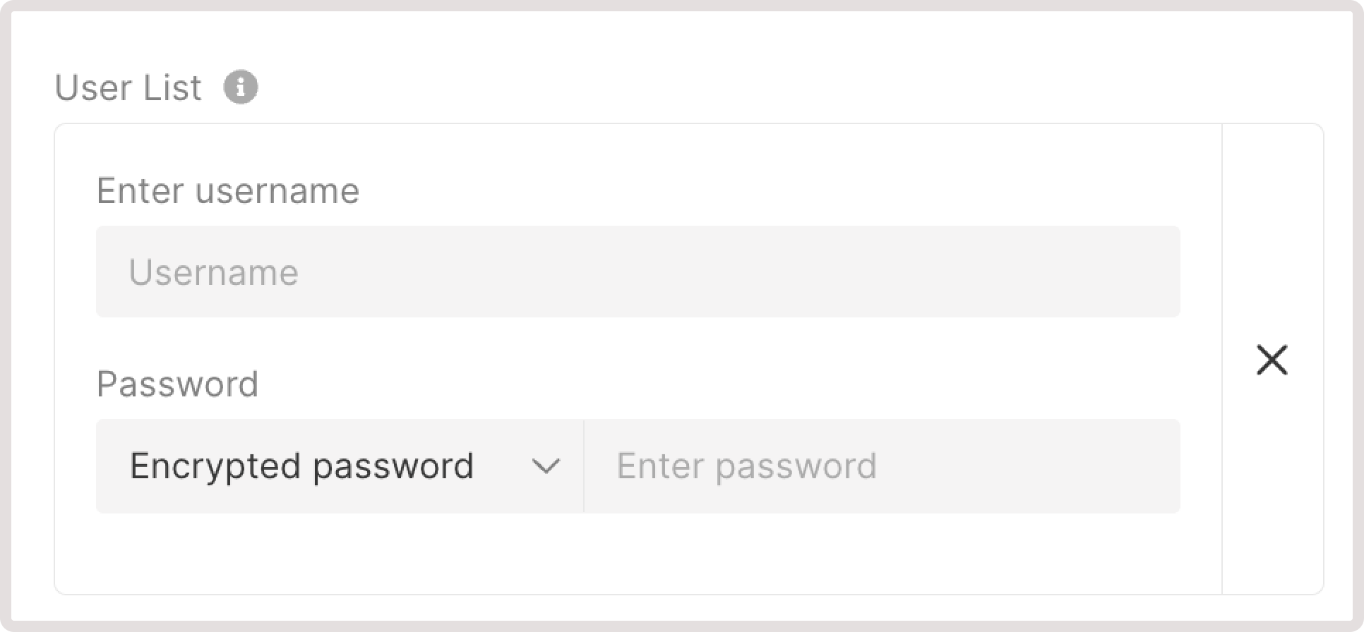 Encrypted password in listener settings