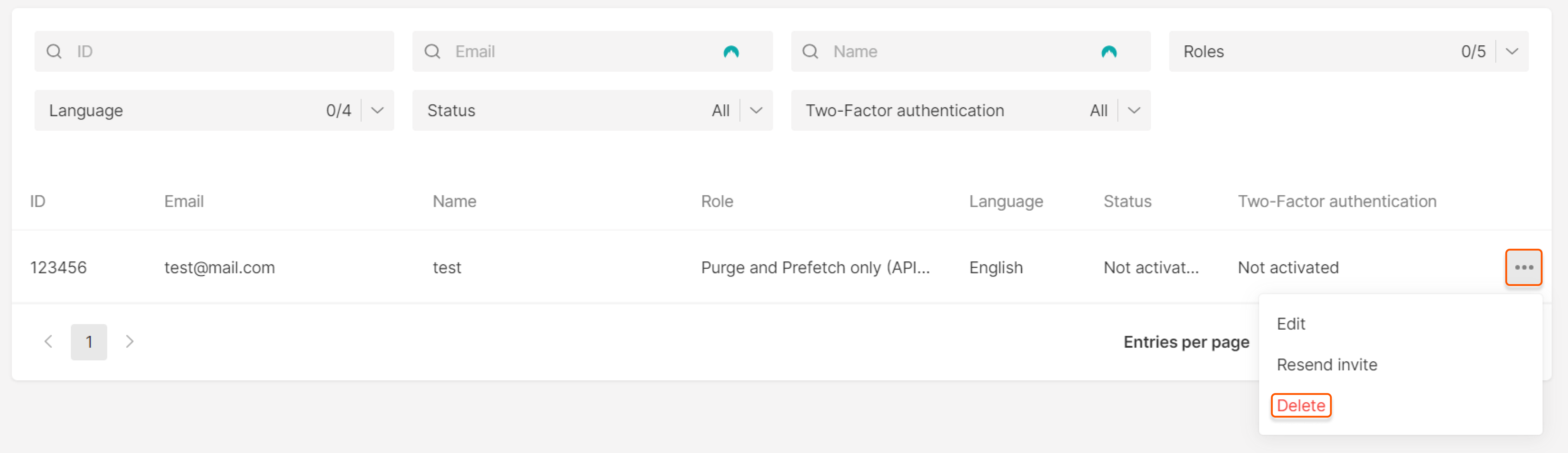 How to delete a user