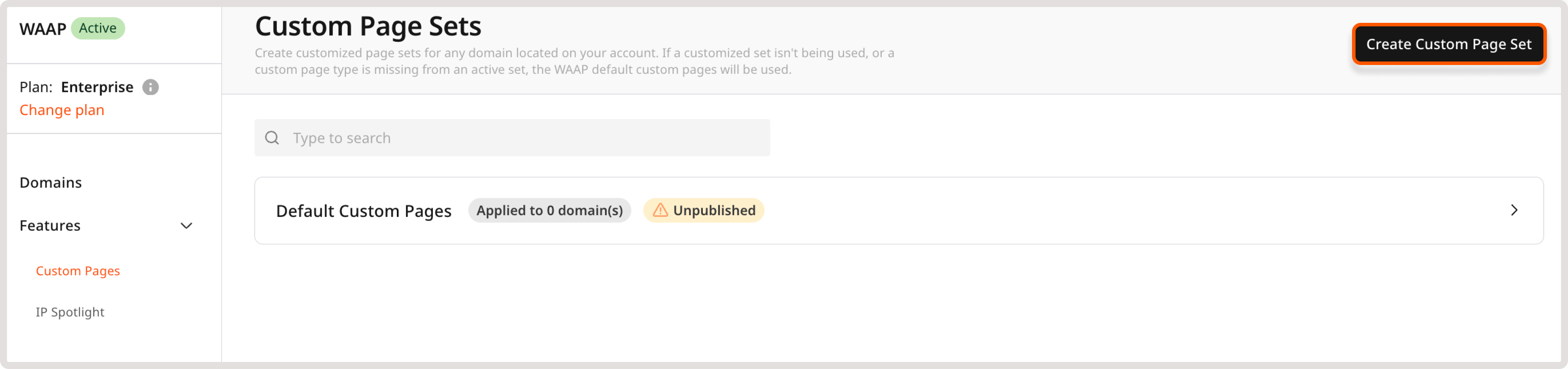 Highlighted button for creating response page in the Customer Portal