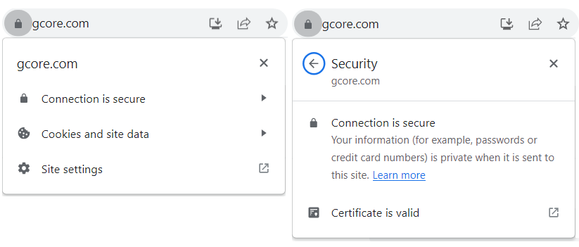 verify that the SSL certificate