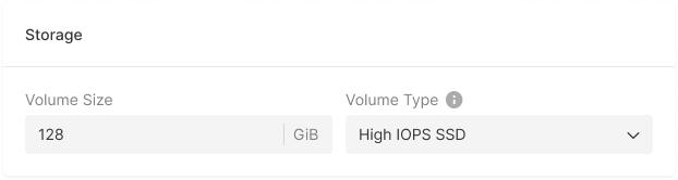 manage postgresql choose volume