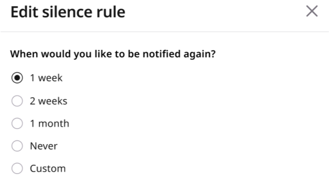 Select the new silence duration