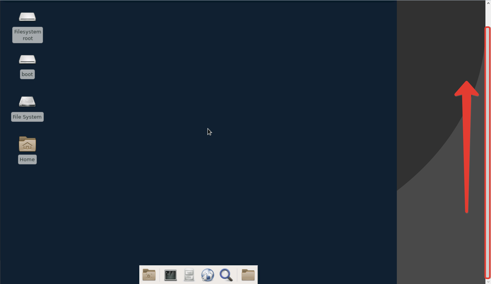 Move the slider up