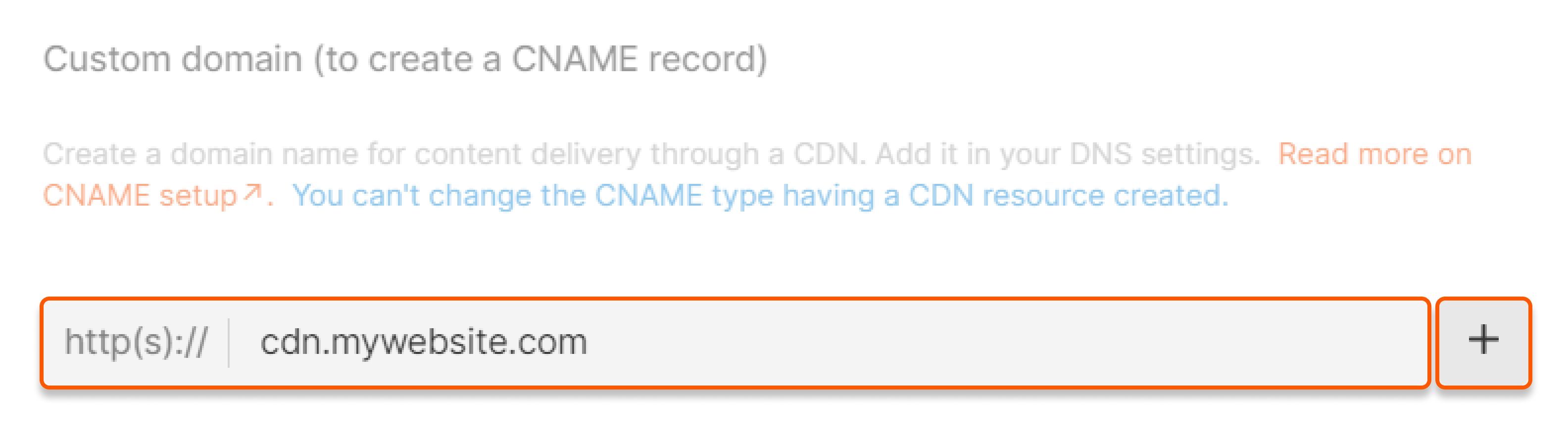 Custom domain