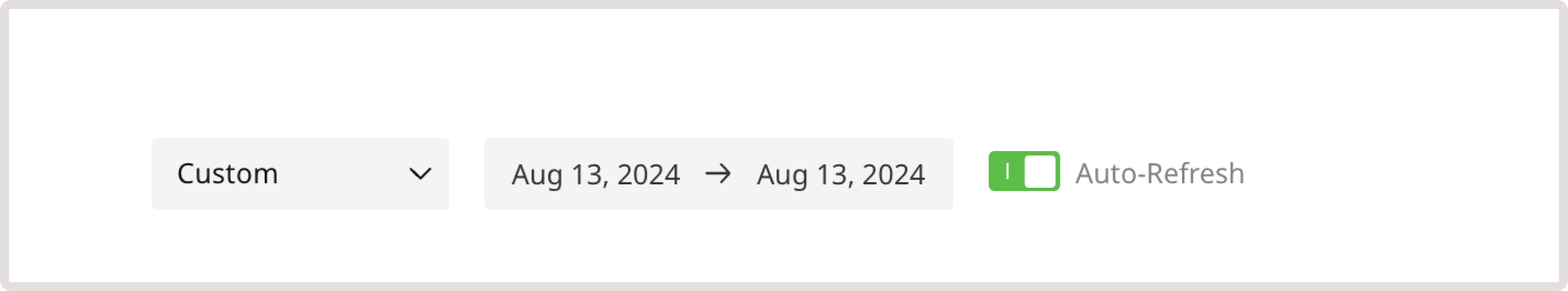 Auto-refresh toggle on the Analytics page